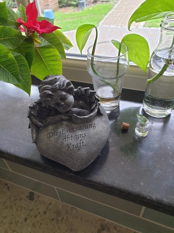 engel op hart, Antiek en Kunst, Ophalen of Verzenden