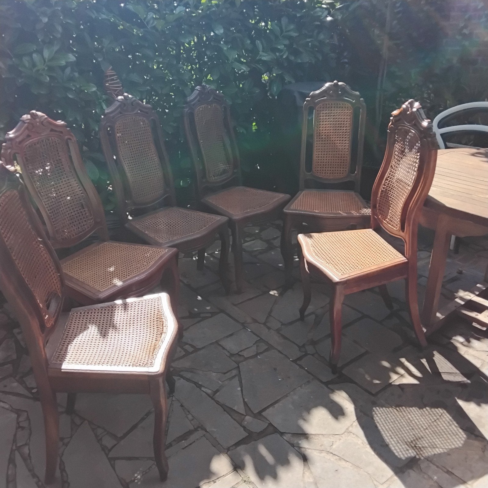antieke stoelen, Ophalen