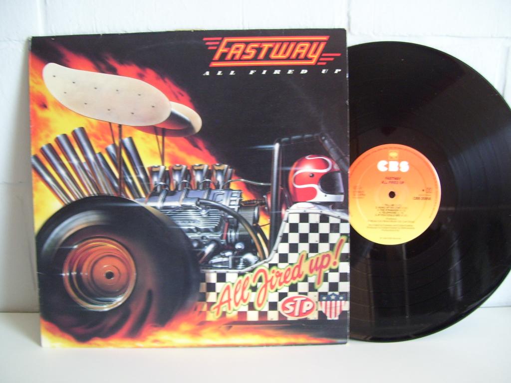 FASTWAY  all fired up, Cd's en Dvd's, Vinyl | Hardrock en Metal, Gebruikt, 1980 - 1989, Ophalen of Verzenden, Inclusief binnenhoes