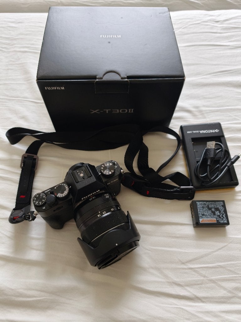 Fujifilm X-T30 II + Fujifilm XF 18-55mm f/2.8-4 R LM OIS, Ophalen, Zo goed als nieuw