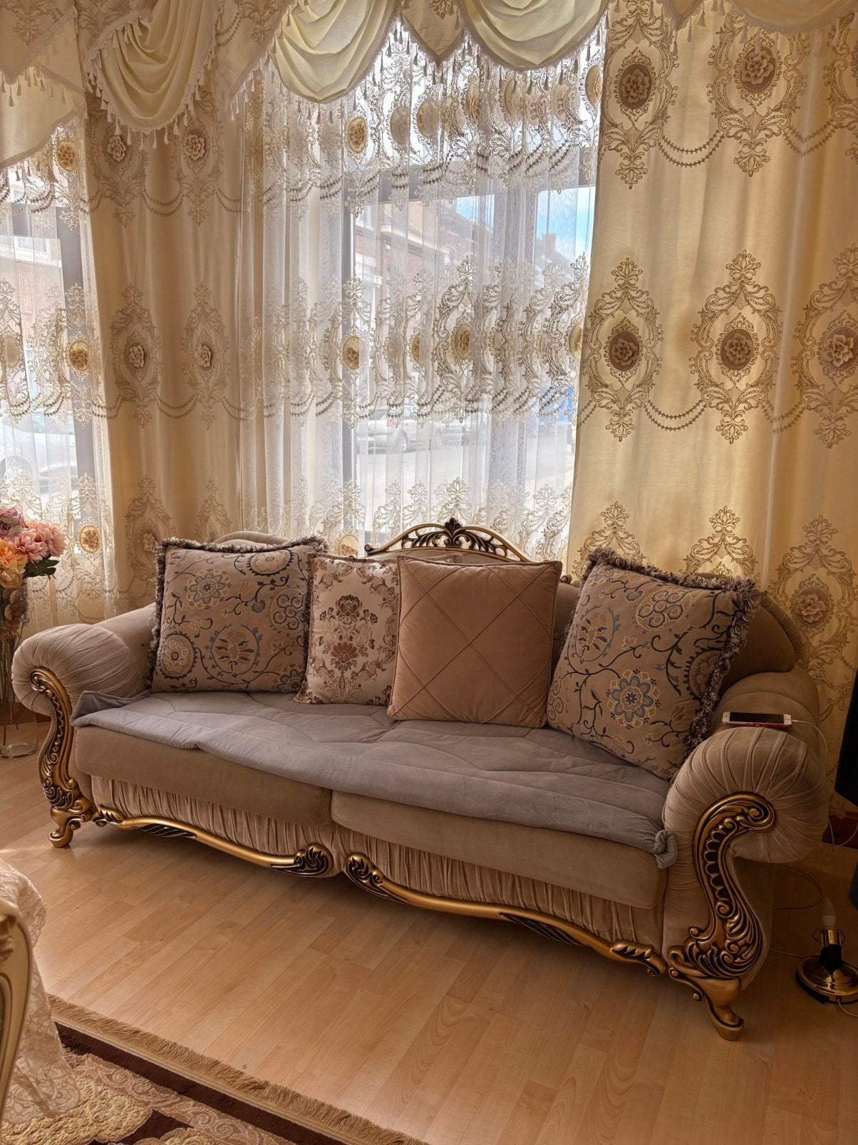 Salon style baroque ( 3 + 3 ), Maison & Meubles, Canapés | Coins salons complets, Comme neuf, Enlèvement