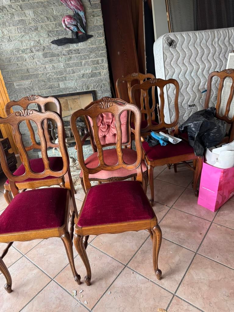 6 vintage stoelen, Ophalen