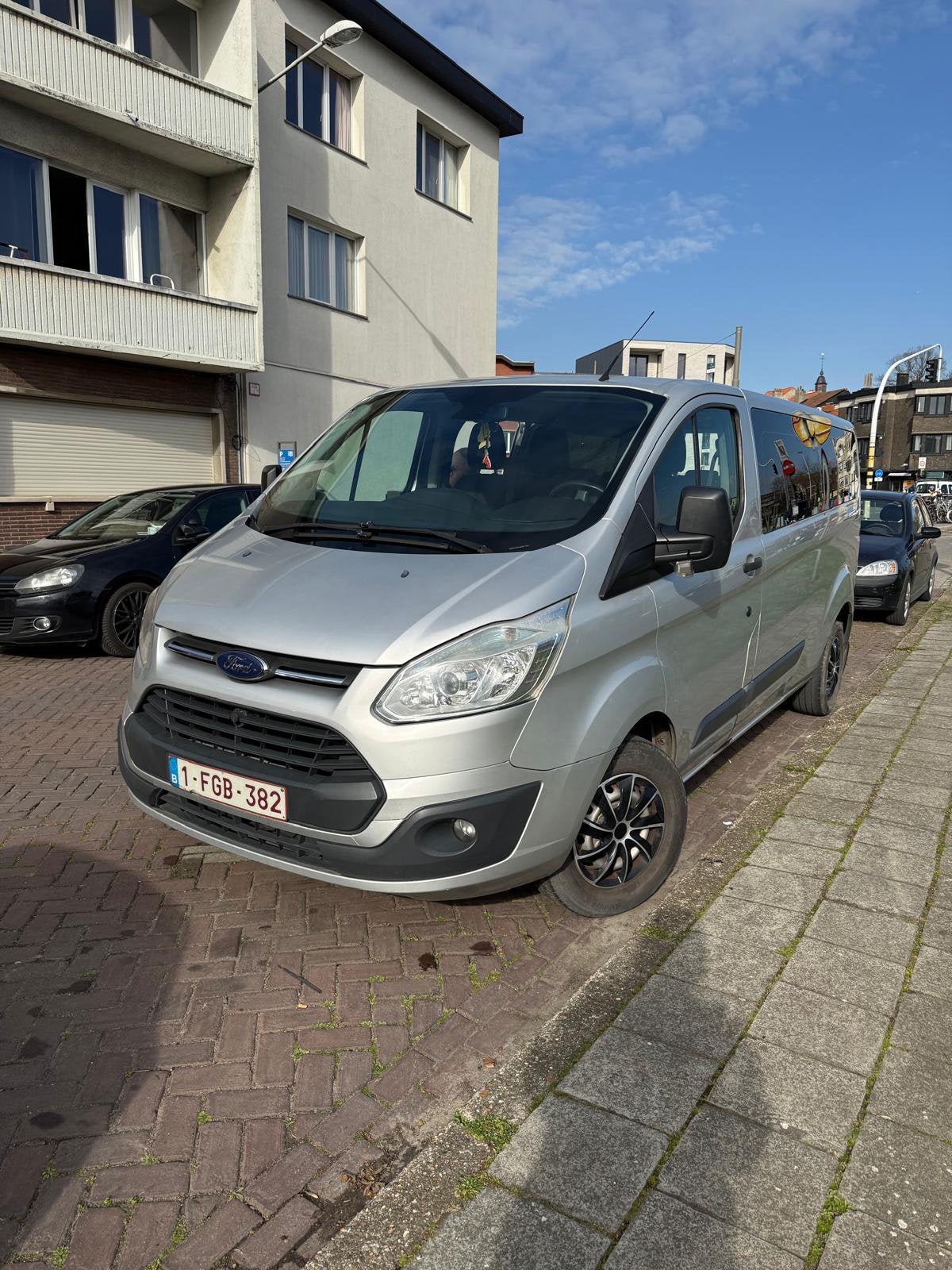 Ford Transit Custom 9-personen, Autos, 2198 cm³, Achat, Boîte manuelle, Noir