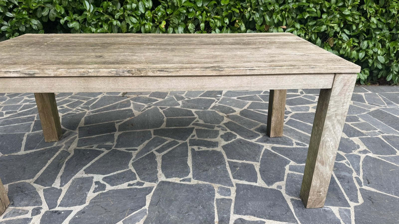 Massieve teakhouten tuintafel – tijdloos en duurzaam, Ophalen, Gebruikt, Rechthoekig, Teakhout