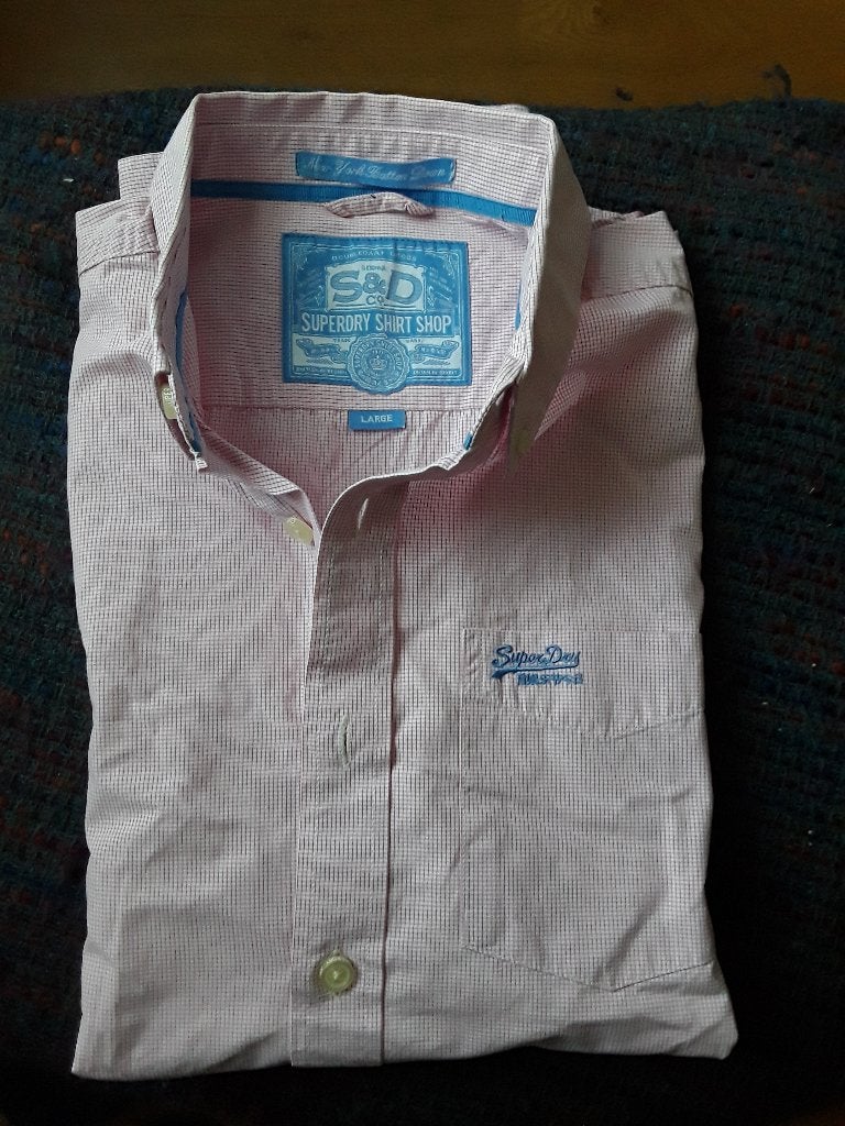 Superdry chemise, Kleding | Heren, Ophalen of Verzenden, Zo goed als nieuw, Roze, Superdry
