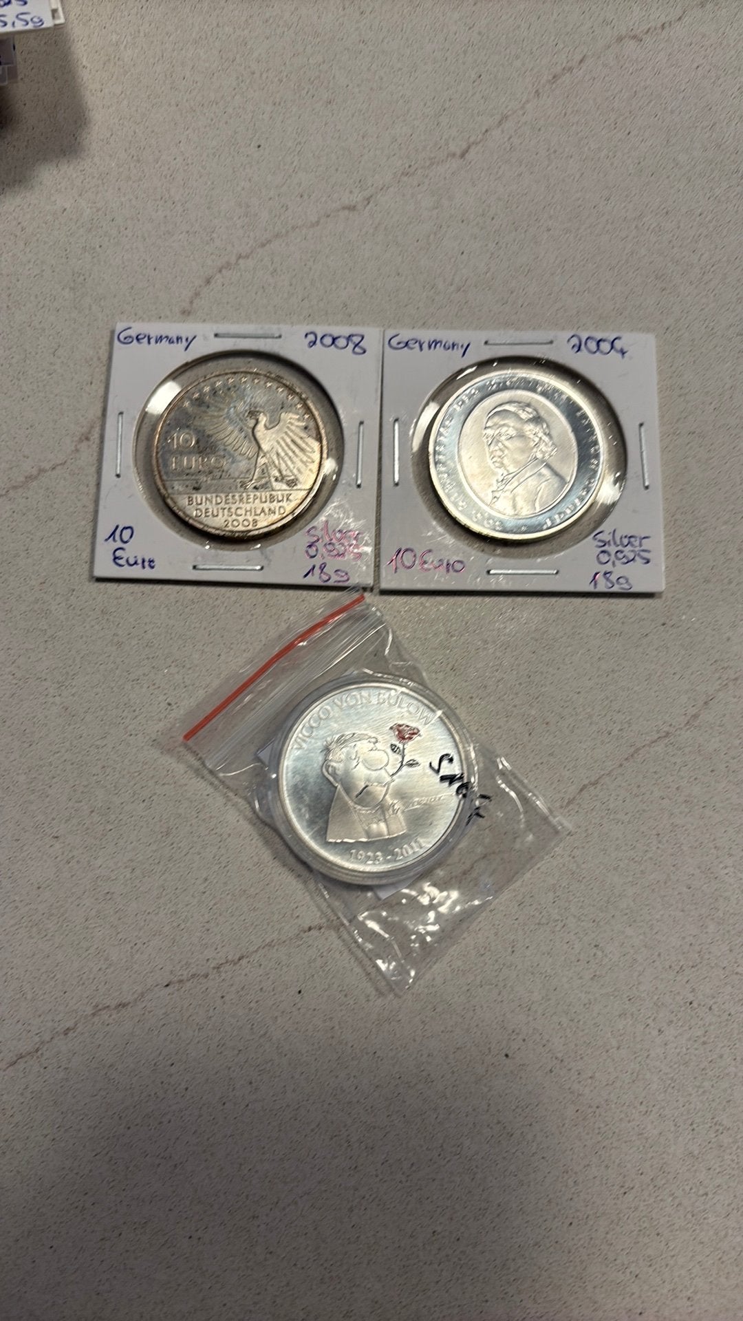 Munten Duisland Euro Zilver, Postzegels en Munten, Munten | Europa | Euromunten, Ophalen, Duitsland, Setje, Zilver