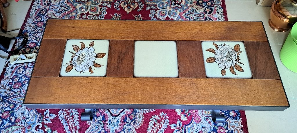 Table basse, 100 à 150 cm, Vintage, Comme neuf, Enlèvement