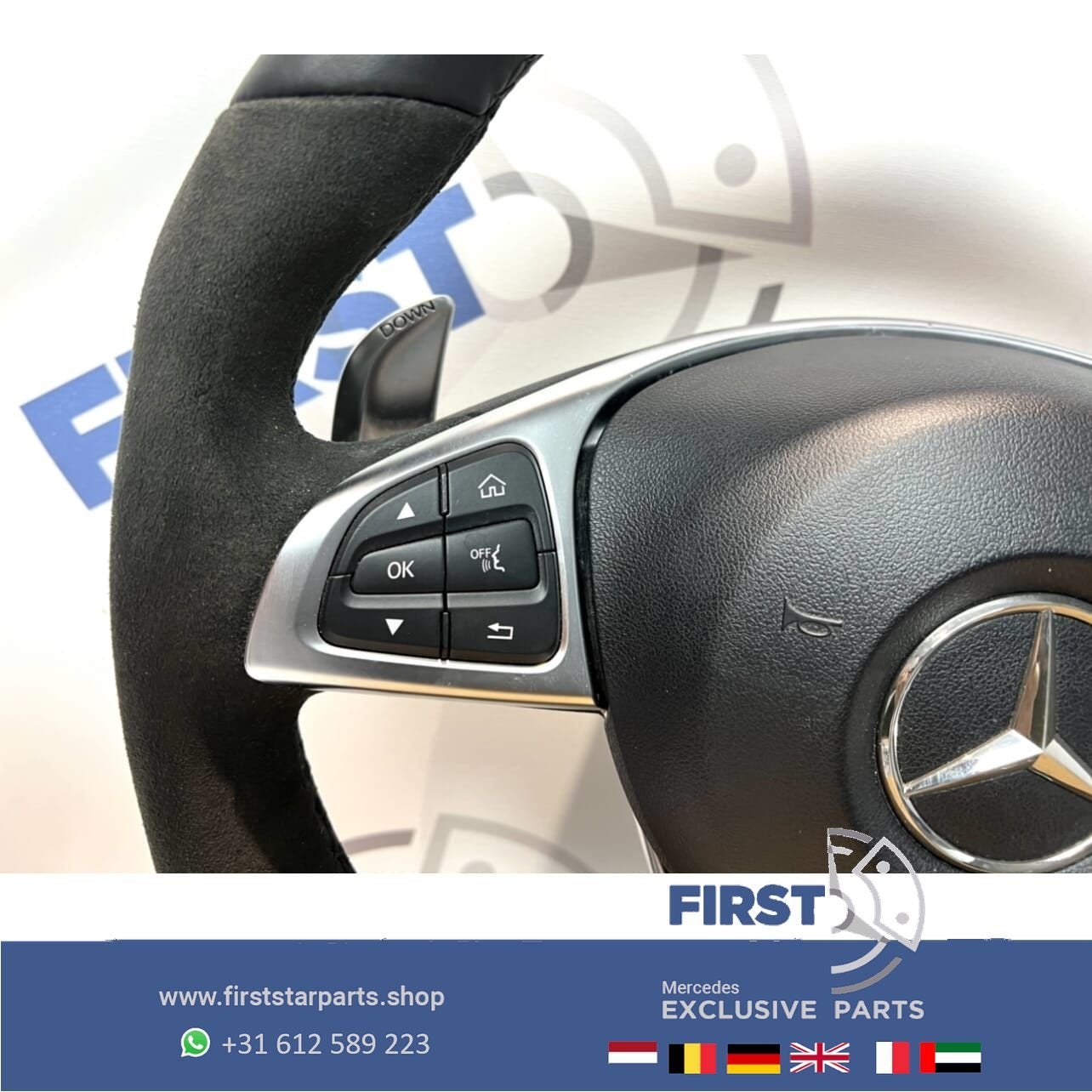63 AMG STUUR + AIRBAG C63 GLC63 KLASSE W205 C W253 C253 GLC, Gebruikt, -, Ophalen of Verzenden, -