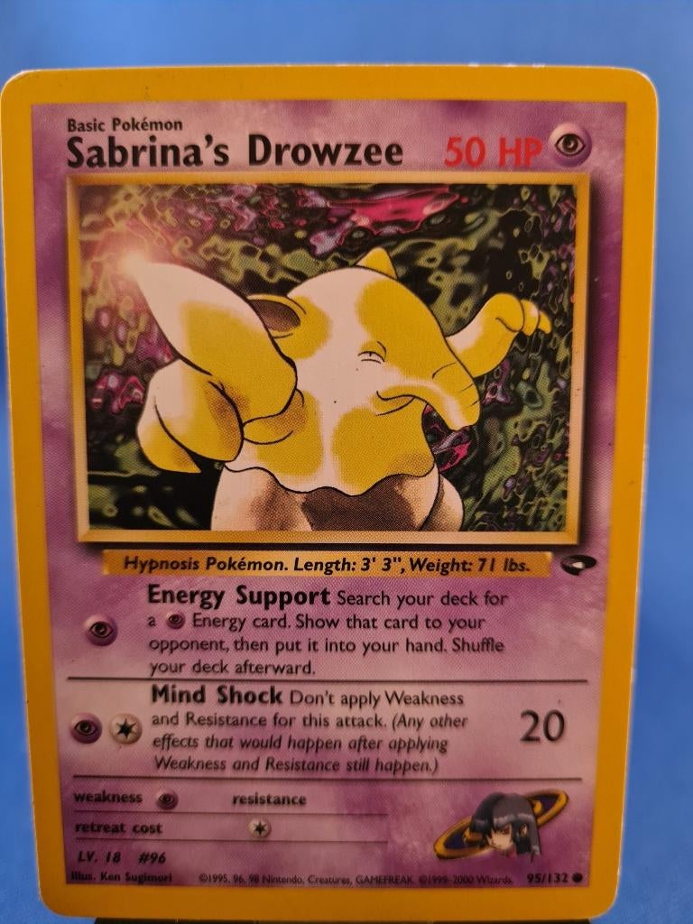 Sabrina's Drowzee 95/132 - Gym Challenge, Hobby en Vrije tijd, Verzenden, Gebruikt
