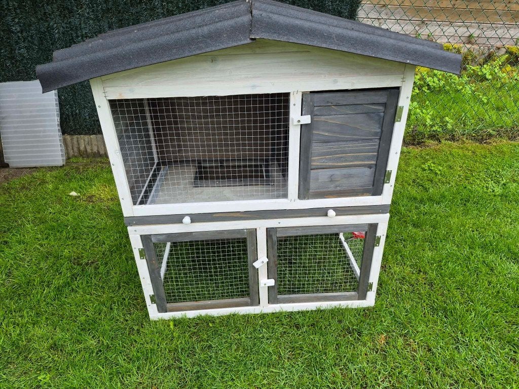Nieuw konijnenhok (reeds voorgemonteerd, en behandeld), Animaux & Accessoires, Rongeurs & Lapins | Cages & Clapiers, Neuf, 90 cm ou plus