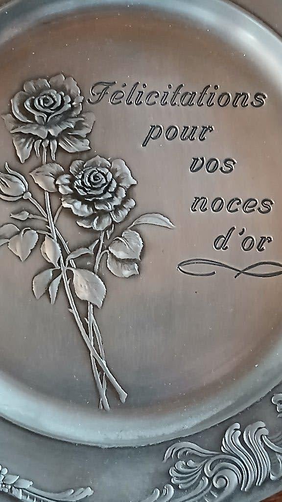 Assiette en étain, Antiquités & Art, Antiquités | Étain, Enlèvement
