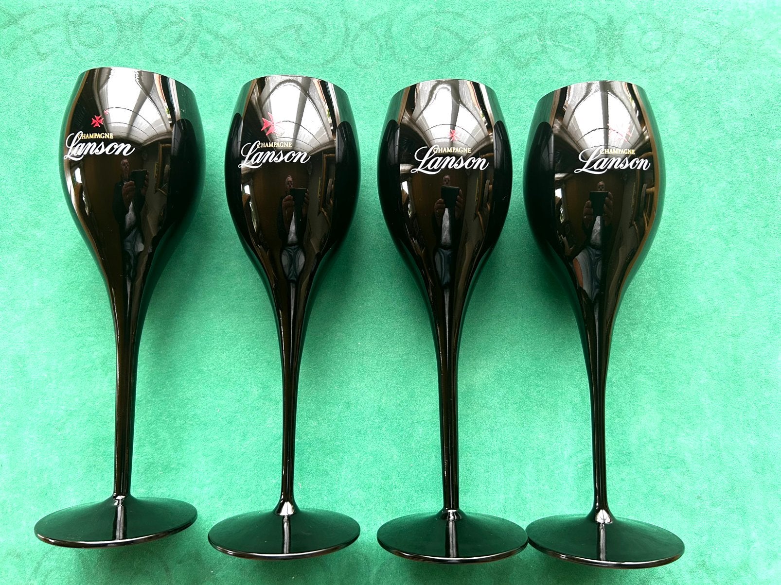 4 coupes à champagne LANSON, Collections, Enlèvement ou Envoi, Comme neuf