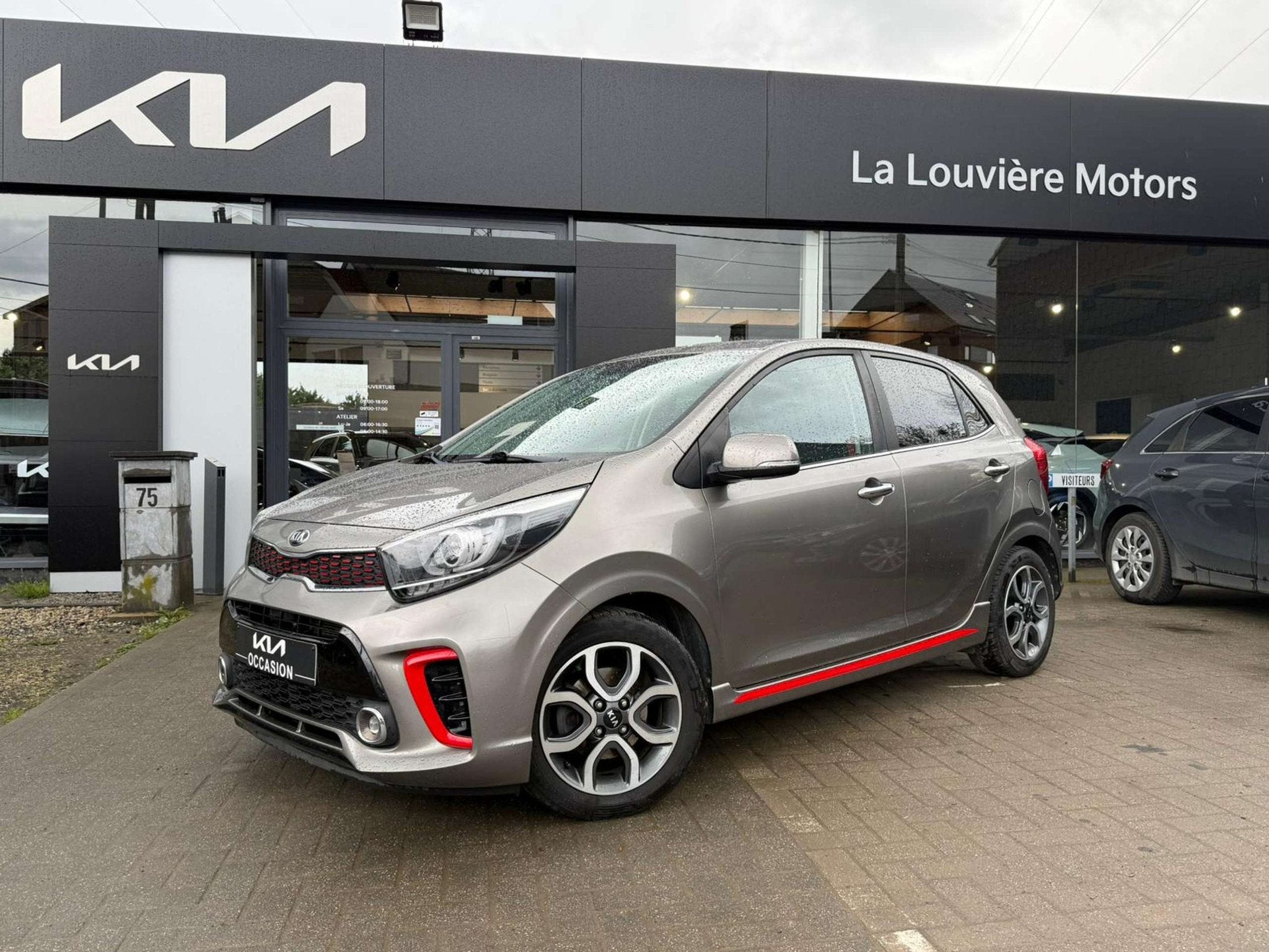 Kia Picanto Picanto 1.0i GT Line * CLIM * CUIR *CAMERA * GAR, Voorwielaandrijving, Gebruikt, Leder, Bedrijf