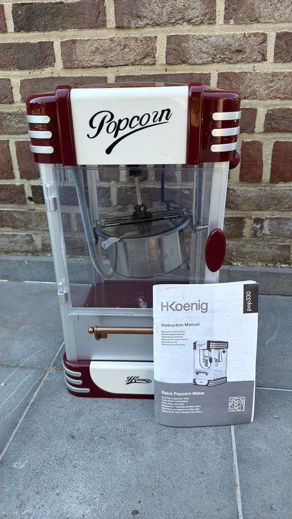 H.koenig popcorn machine, Huis en Inrichting, Keuken | Keukenbenodigdheden, Ophalen of Verzenden, Zo goed als nieuw