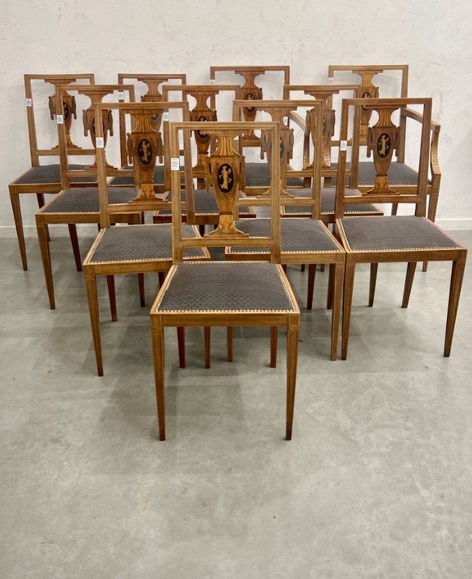 Chaises de salle à manger à vendre, Maison & Meubles, Chaises, Ancien, Enlèvement, Bois, Cinq, Six Chaises ou plus
