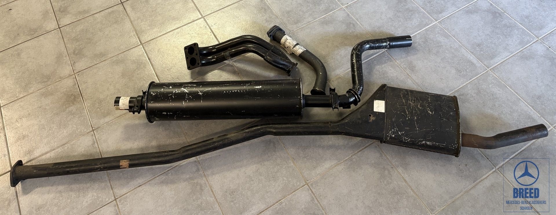 NOS uitlaat compleet voor Mercedes-Benz W115 200 220 230.4, Ophalen, -, Nieuw, -