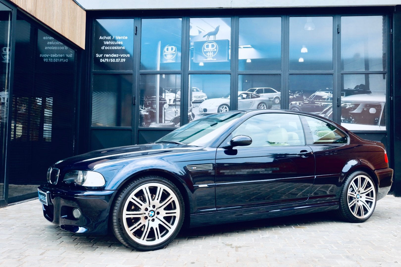BMW M3 E46/Boîte manuelle/Carbon Schwarz/État exceptionnel, Achat, Beige, Entreprise, Boîte manuelle