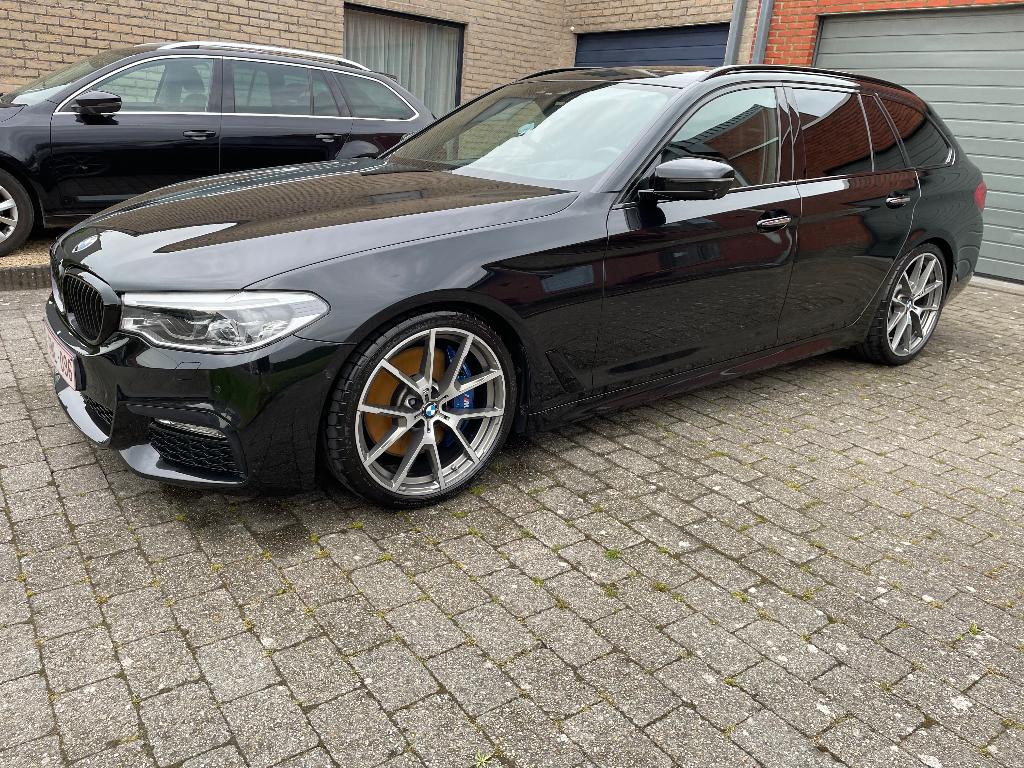 BMW 540i xdrive, Auto's, 4 deurs, Euro 6, Zwart, Leder