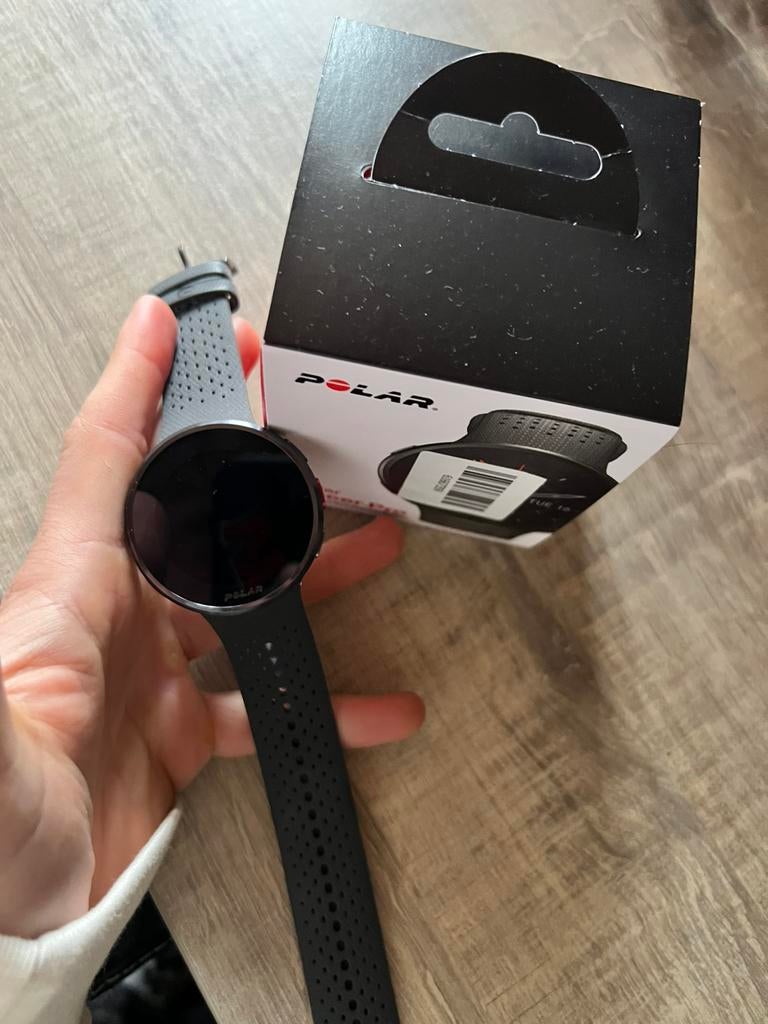 Polar pacer pro, Handtassen en Accessoires, Sporthorloges, Ophalen of Verzenden, Zo goed als nieuw, Zwart