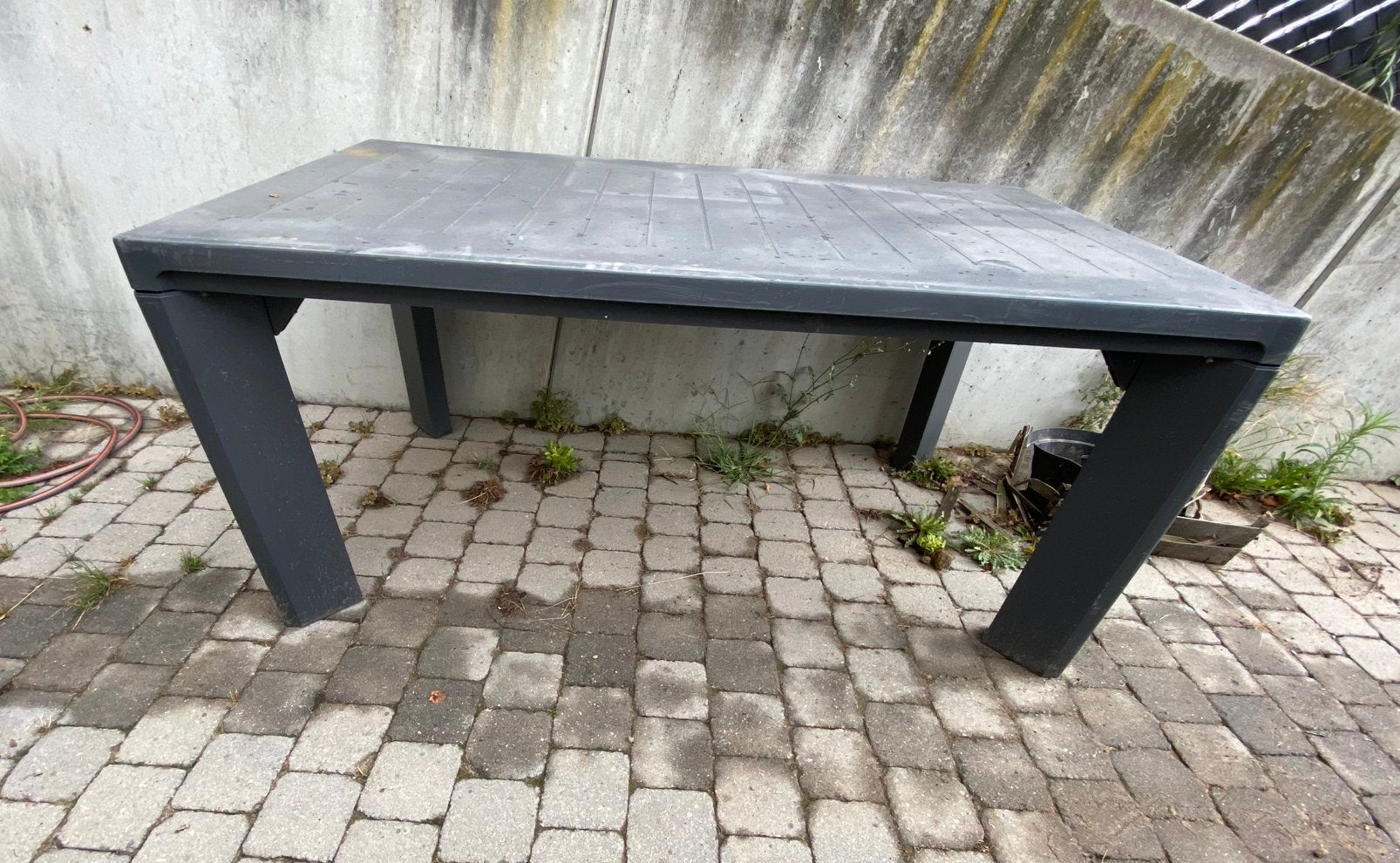 Tafel + 4 stoelen, Enlèvement, Utilisé, Synthétique