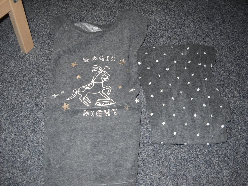pyama-kiabi-badstof-maat 140-1euro, Kinderen en Baby's, Ophalen, Gebruikt, Meisje