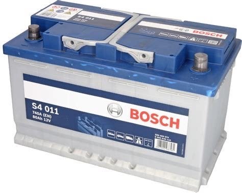 Autobatterij Bosch 80 a 740 ah, Auto-onderdelen, Accu's en Toebehoren, Ophalen, Gebruikt