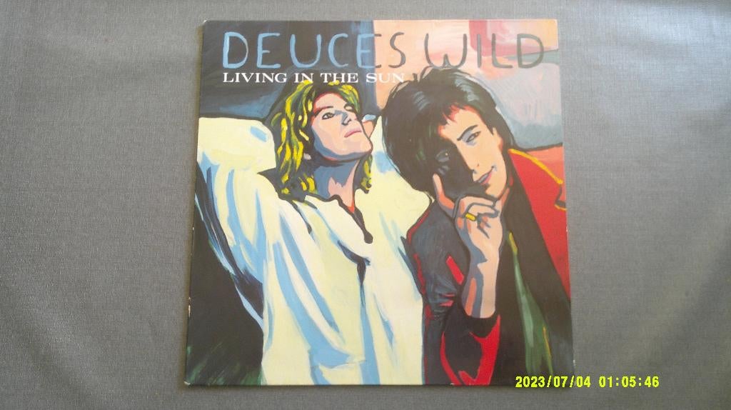 Deuces Wild – Living in the sun (LP), CD & DVD, Vinyles | Rock, Utilisé, Enlèvement ou Envoi