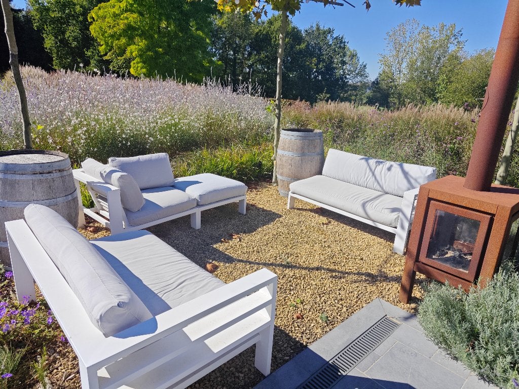 salon extérieur, Jardin & Terrasse, Aluminium, Enlèvement, Utilisé, Banque