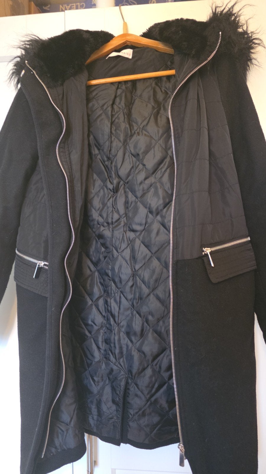 Manteau Noir Camaïeu 38/M, Enlèvement ou Envoi, Noir