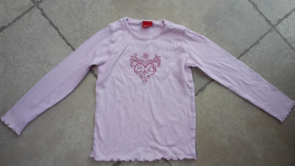 Merk Esprit: roze longsleeve mt 116 (zie foto's), Kinderen en Baby's, Kinderkleding | Maat 116, Meisje, Ophalen of Verzenden, Zo goed als nieuw