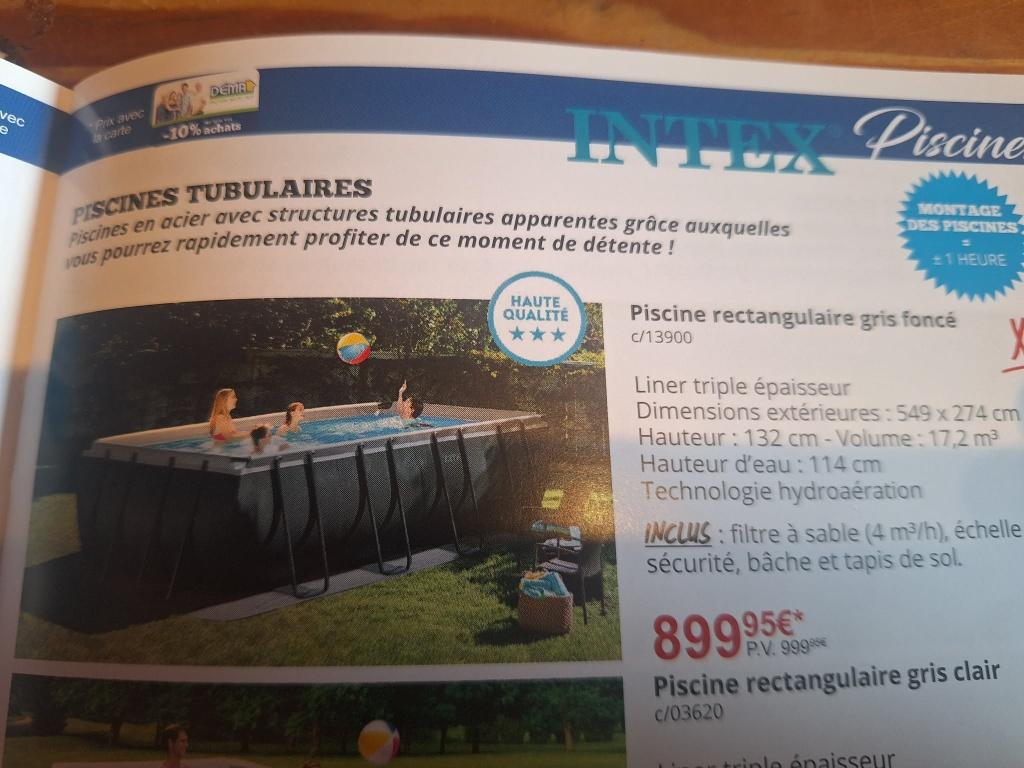 Piscine intex, Comme neuf, Enlèvement, Rectangulaire, 400 cm ou plus