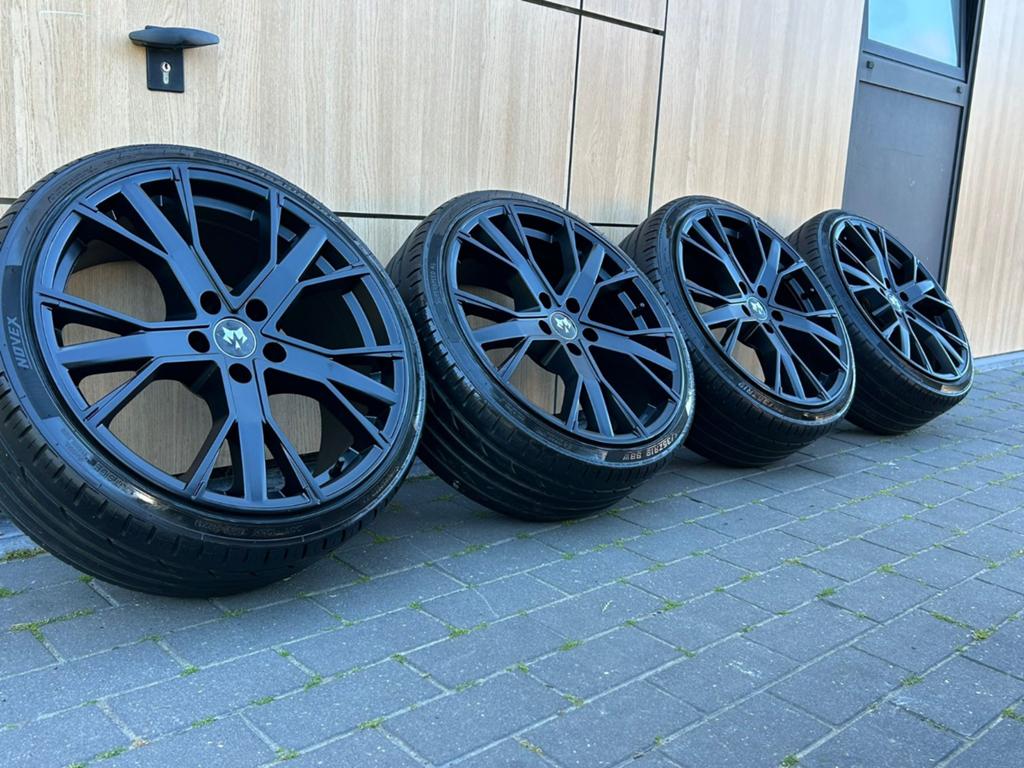 19 inch 5x112 Audi velgen met banden, Ophalen, 19 inch, Band(en)