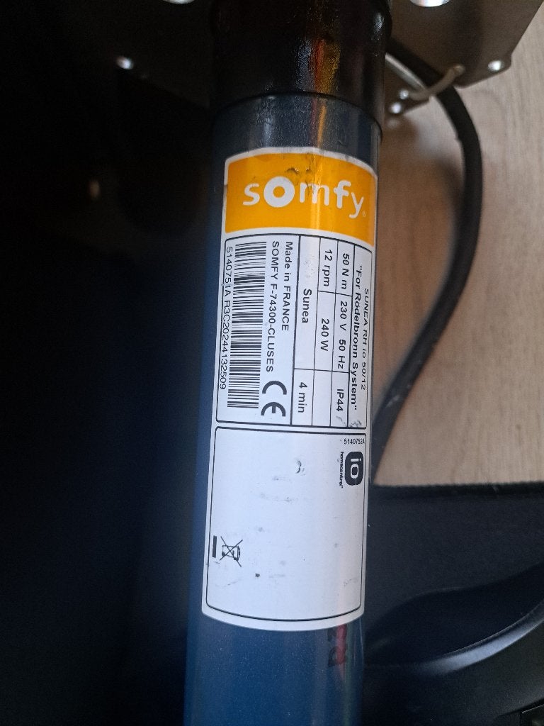 rolluik motor somfy, Ophalen, Zo goed als nieuw, Elektrische bediening