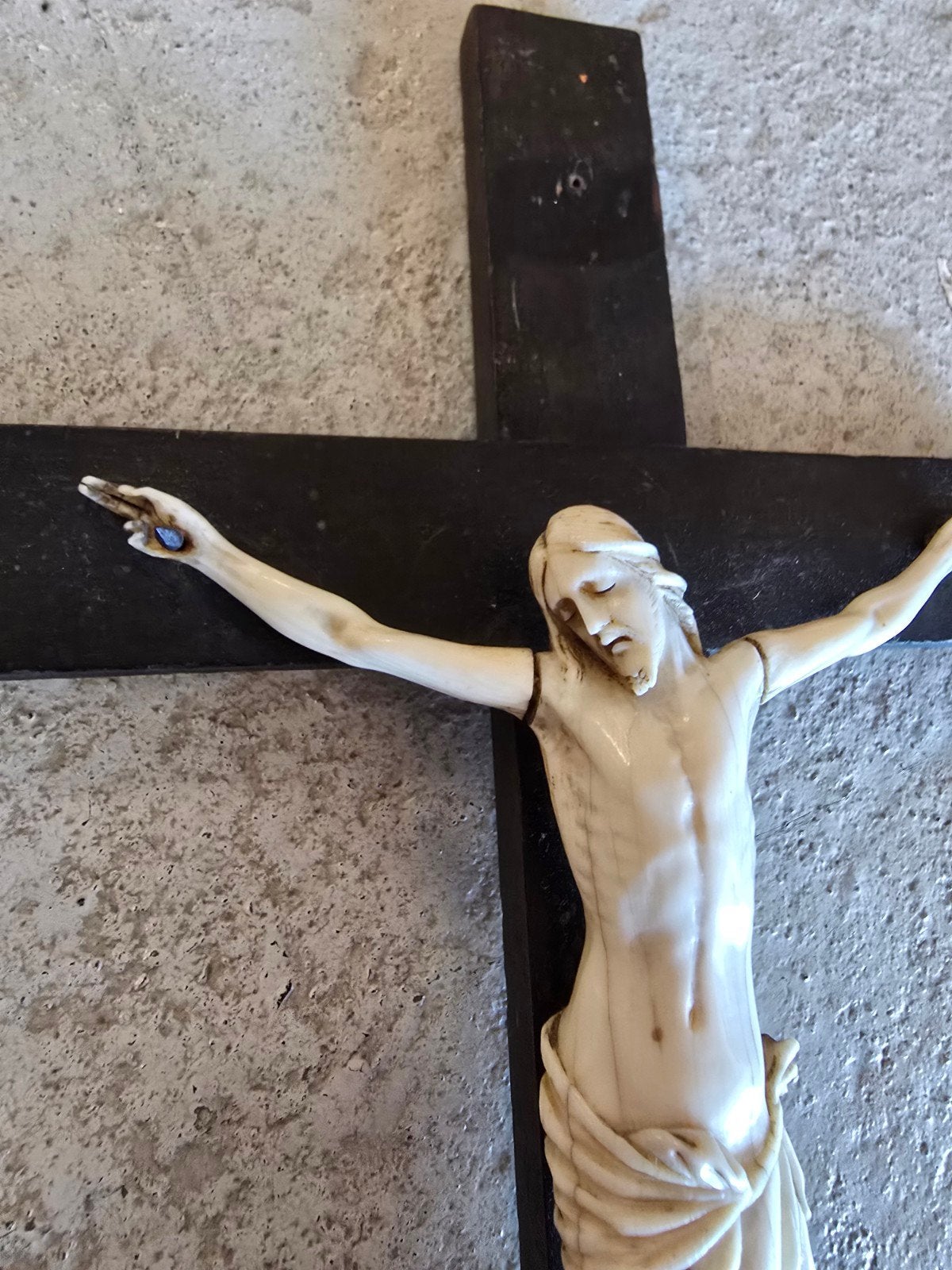 Corpus Christi, XIXe siècle, ivoire, Antiquités & Art, Enlèvement ou Envoi