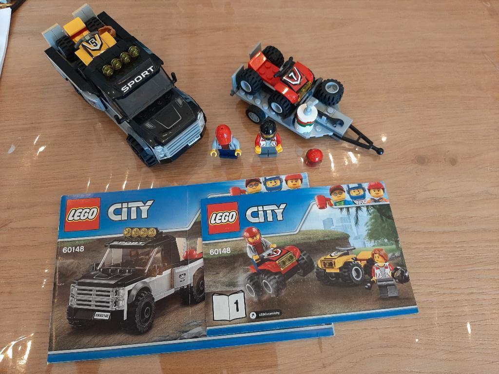 Lego City set 60148 ATV Race Team, Lego, Ophalen of Verzenden, Compleet, Complete set