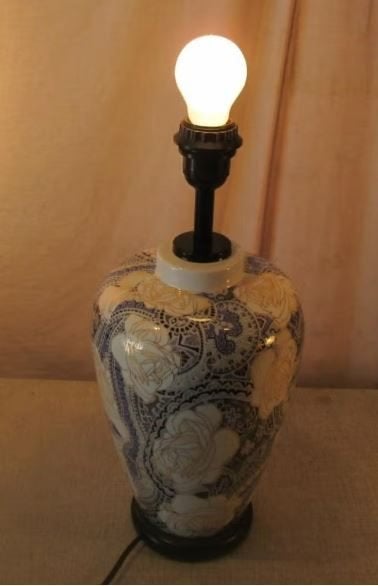 Prachtige Retro Tafellamp - 41cm, Ophalen of Verzenden, Huis en Inrichting