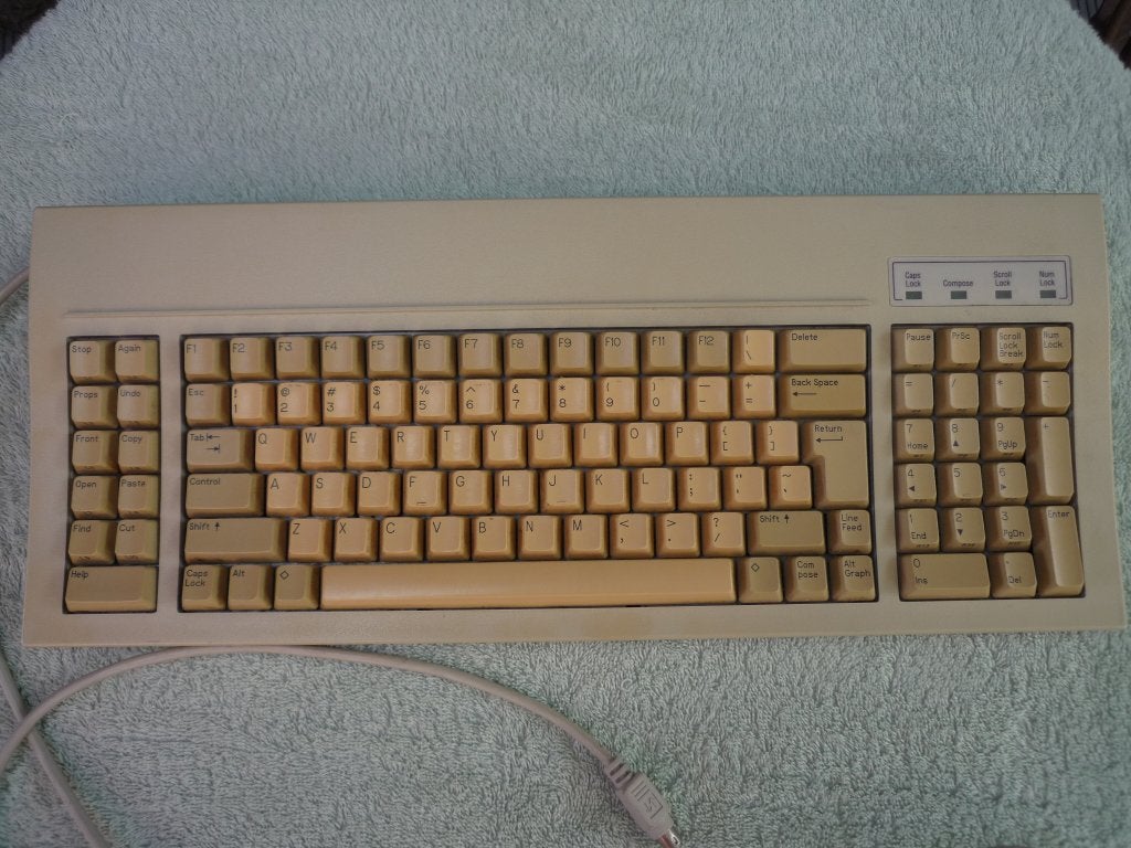 Clavier SUN QWERTY UK Type 4 avec nouveau cable, Enlèvement ou Envoi, SUN