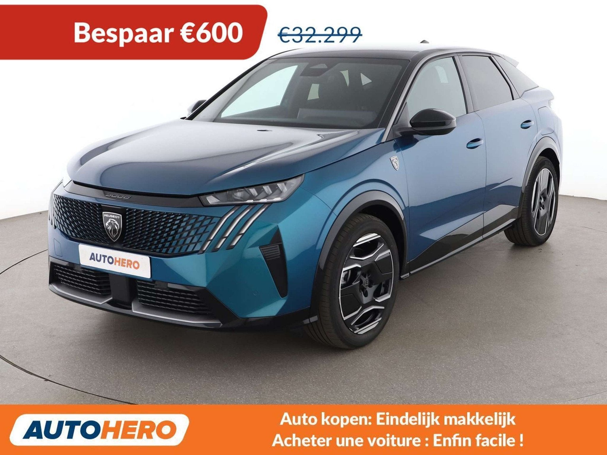 Peugeot 3008 electric drive 157 kW GT (bj 2024, automaat), Gebruikt, Zwart, 2183 kg, 157 kW