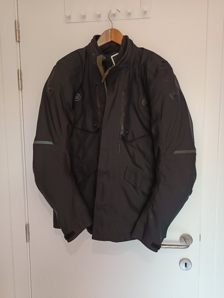 Motorjas Gortex, donkerblauw, Motos, Vêtements | Vêtements de moto, REV'IT!, Enlèvement, Hommes, Manteau | tissu