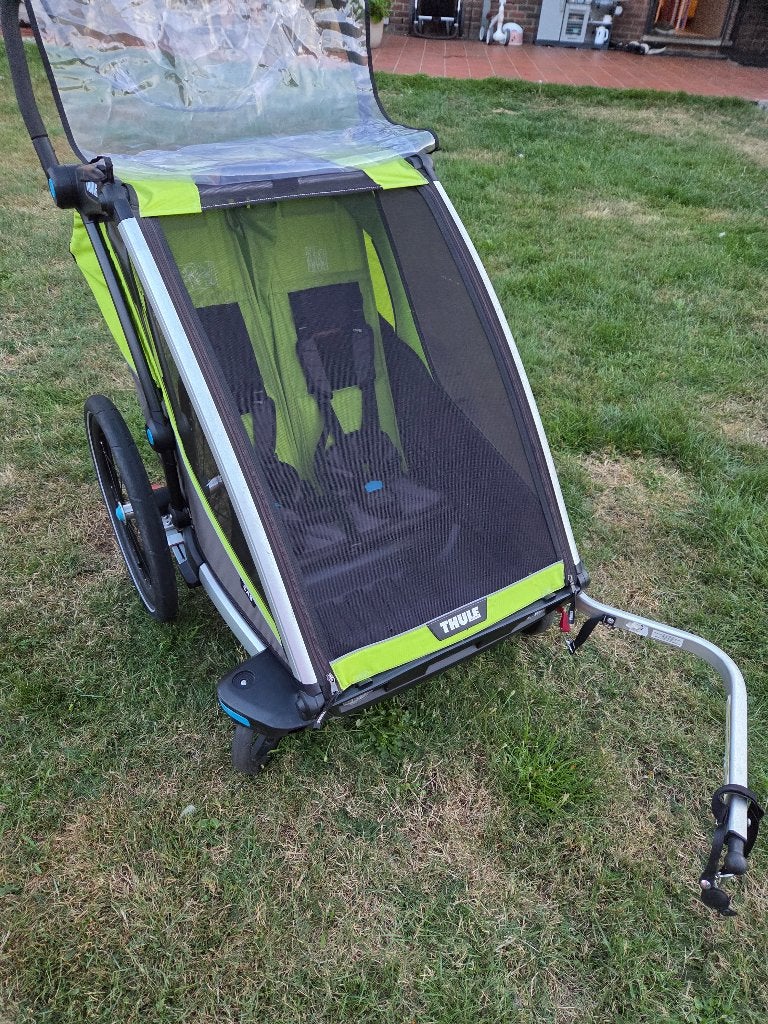 Thule chariot cab 2 fietskar, Ophalen, Vering, Zo goed als nieuw, Thule / Chariot