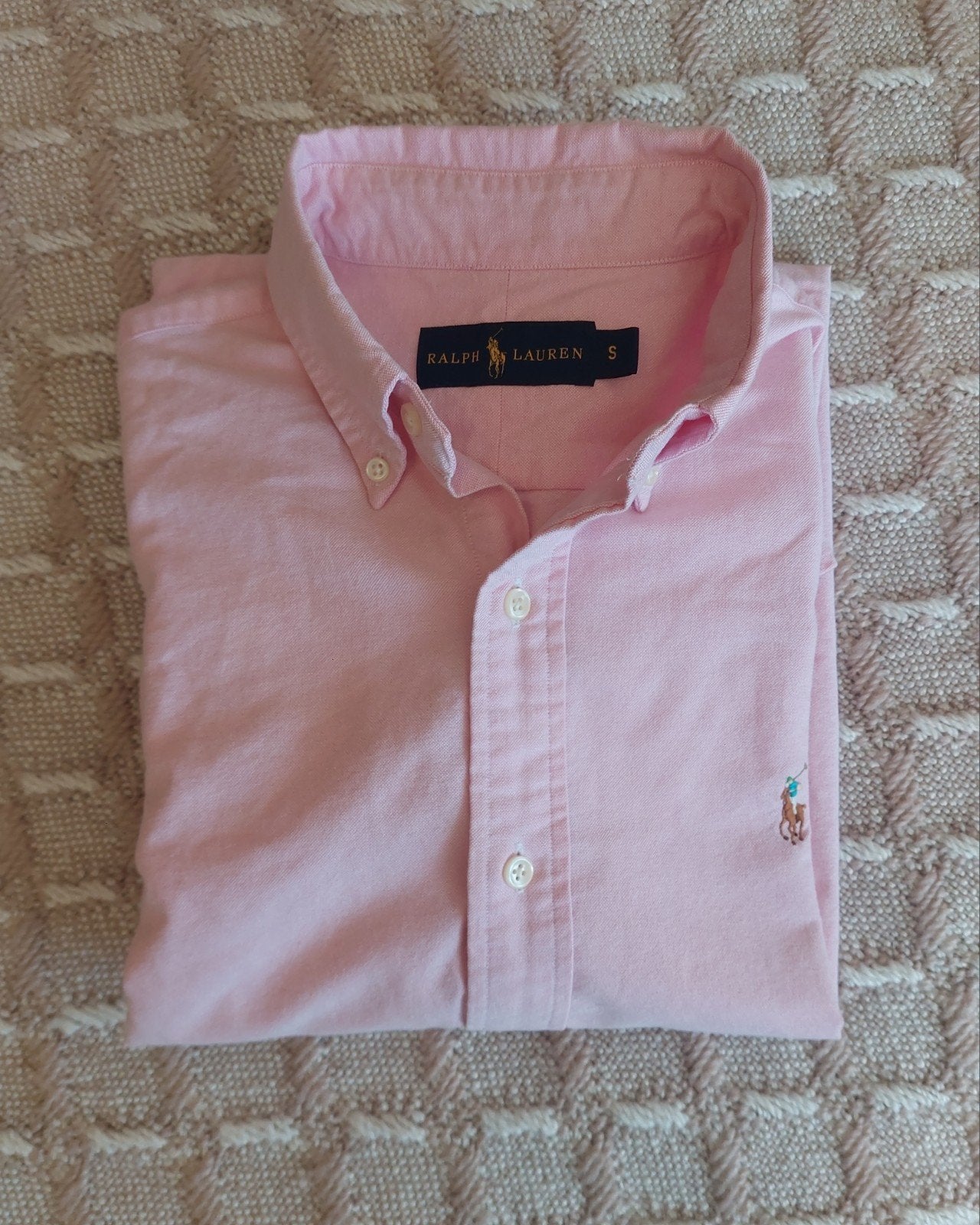 Ralph Lauren Custom Fit Slim Fit maat S, Ophalen, Zo goed als nieuw, Roze, Polo Ralph Lauren
