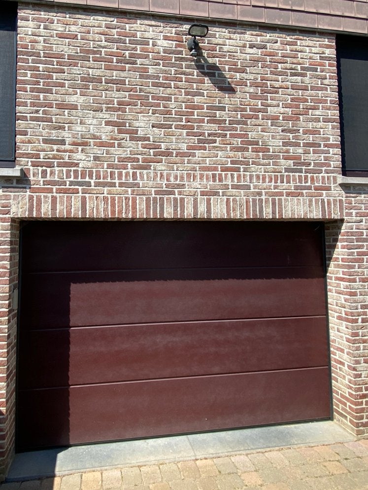 Porte de garage isolée sectionnelle automatique., Enlèvement ou Envoi, Utilisé