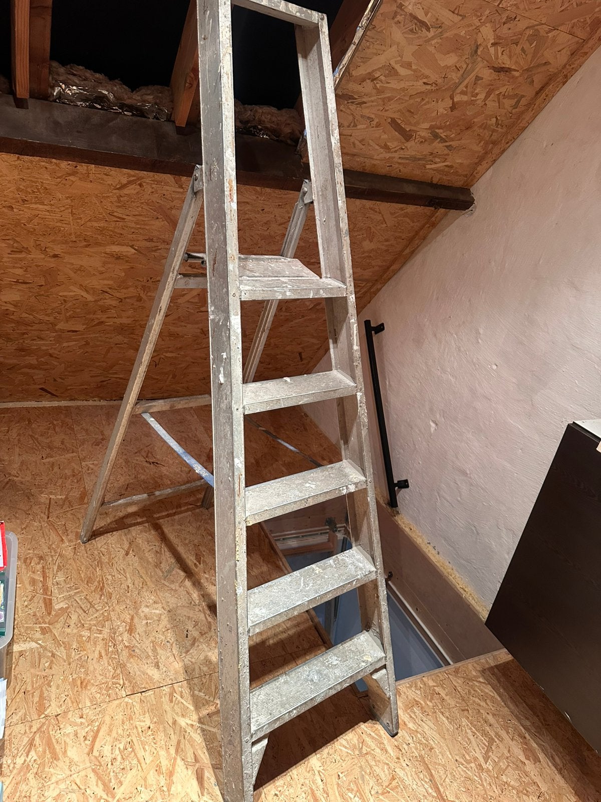 Ladder Solide 5 treden, Doe-het-zelf en Bouw, Ladders en Trappen, Ophalen, Ladder, Opvouwbaar of Inschuifbaar, 2 tot 4 meter