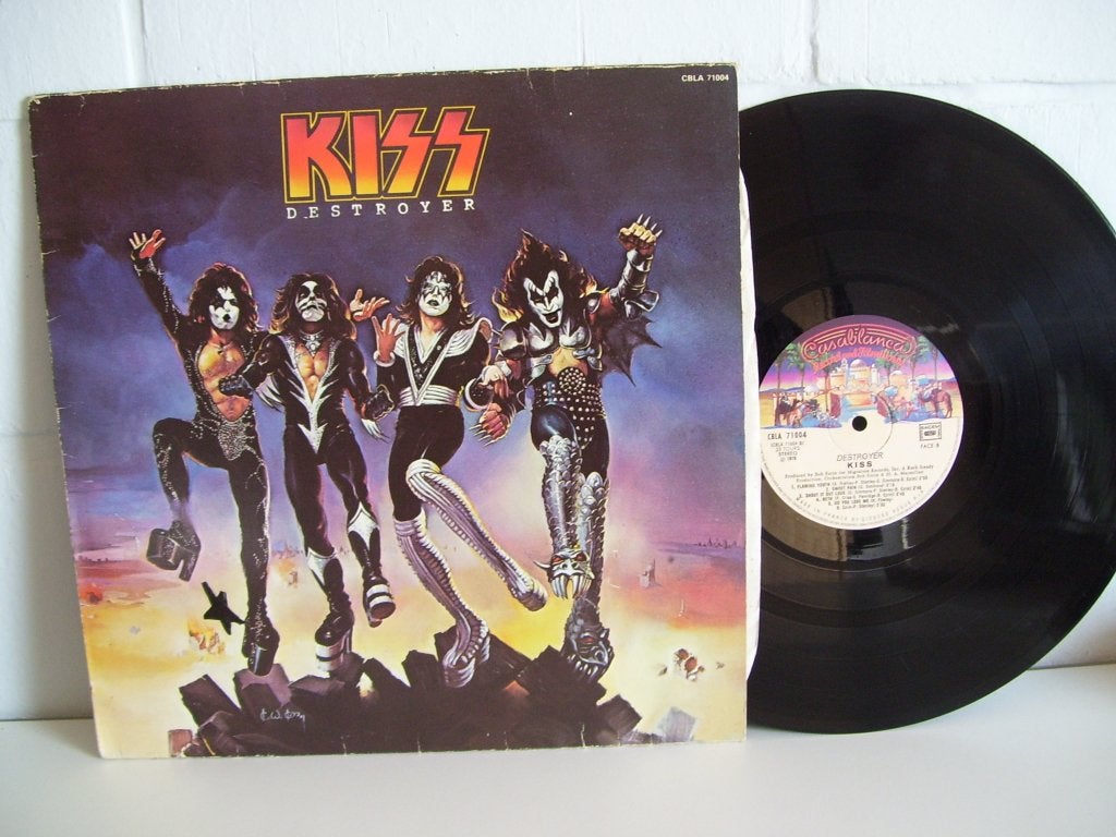 KISS  destroyer, Cd's en Dvd's, Vinyl | Hardrock en Metal, LP, Gebruikt, Verzenden, Originele persing
