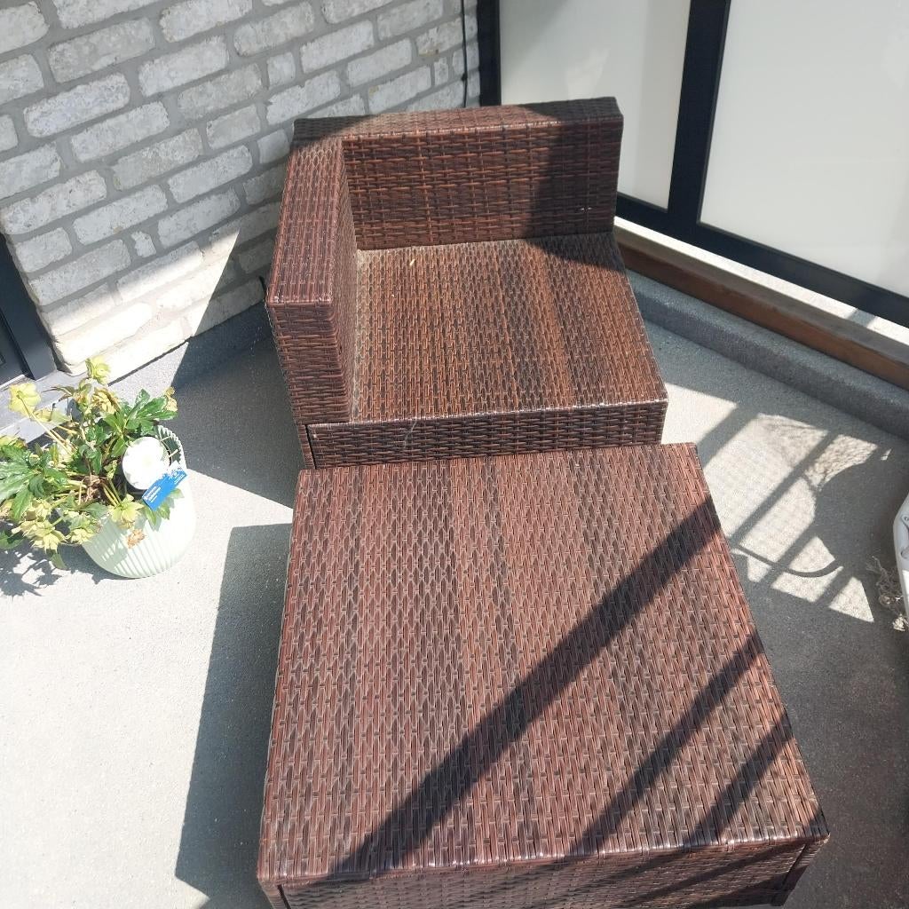 loungezetel, Tuin en Terras, Tuinsets en Loungesets, Ophalen, Zo goed als nieuw, 2 zitplaatsen, Loungeset
