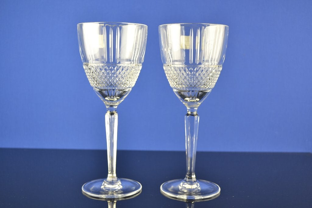 Luxe Kristallen Wijnglazen – Set van 2 | Handgeslepen 23 cl