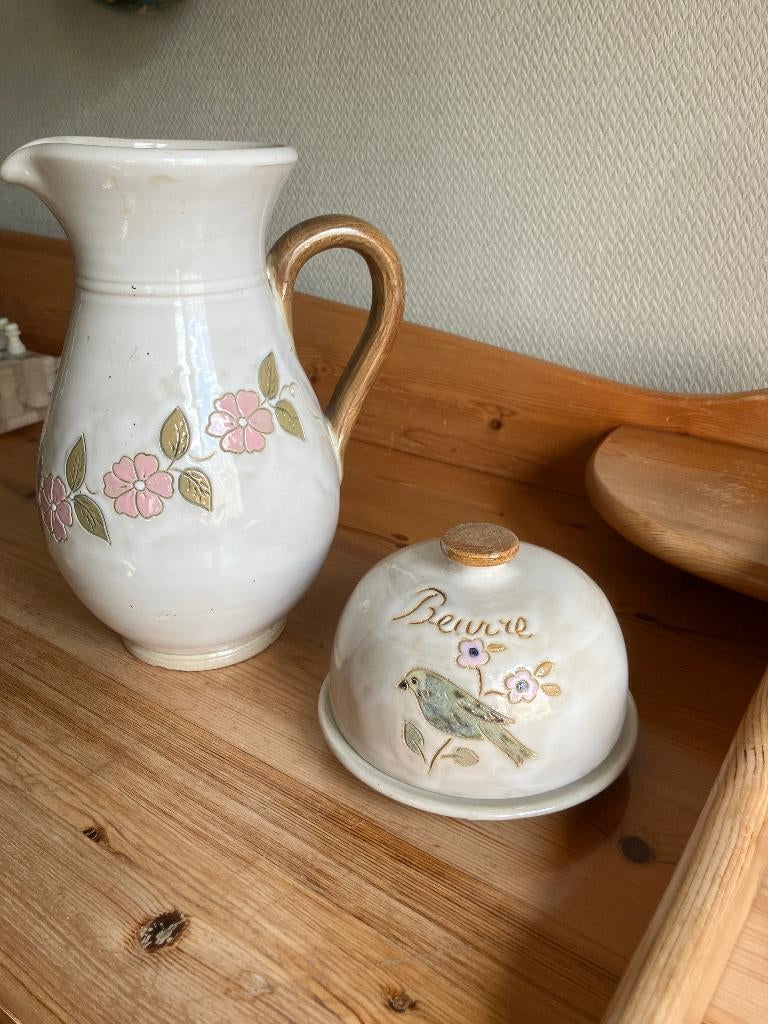 Cruche et beurrier Lardinois Bouffioulx, Enlèvement