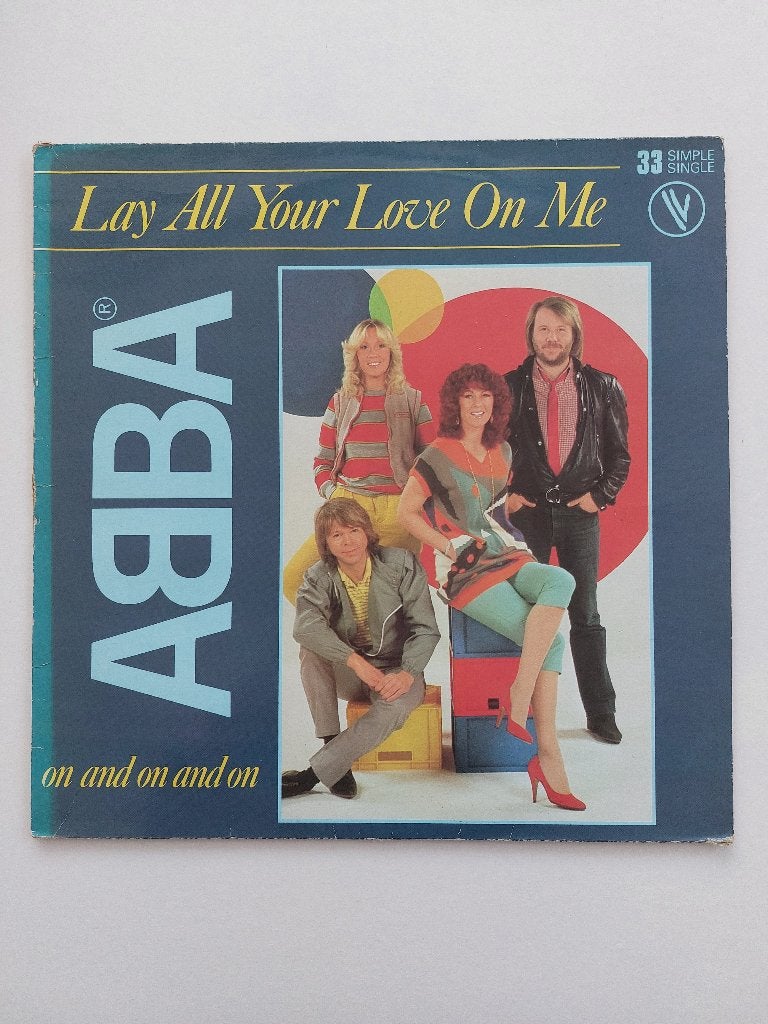Abba - Lay All Your Love On Me / On And On And On (Maxi), LP, Gebruikt, Pop, Ophalen of Verzenden