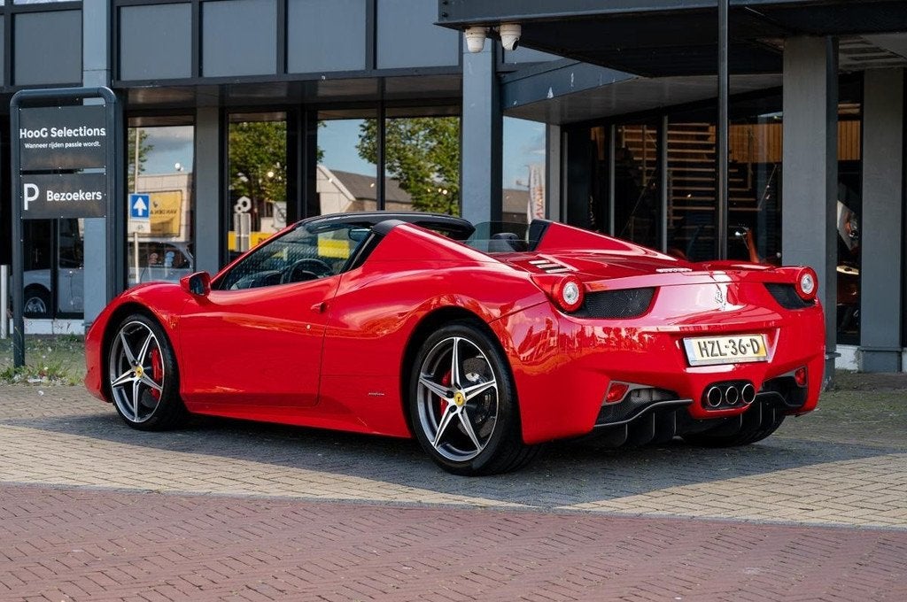 Ferrari 458 4.5 V8 SPIDER HELE (bj 2013, automaat), Auto's, Automaat, Euro 5, Gebruikt, Overige kleuren