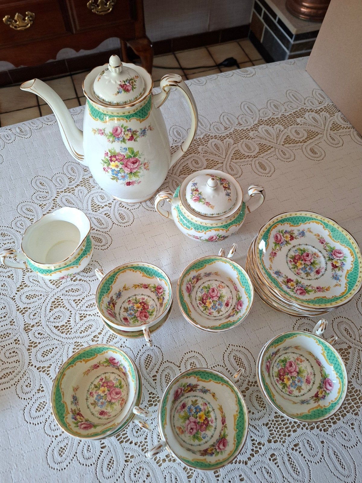 Foley China Windsor koffie/theeservies, Enlèvement